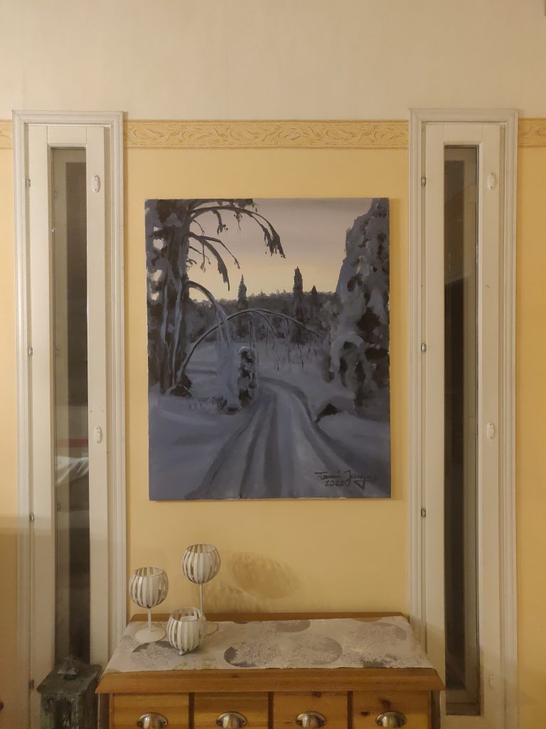 Talvinen maisemamaalaus